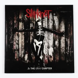 : Матов самозалепващ малък плакат стикер Slipknot The Gray Chapter с фигура на скелет