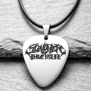 Стоманен двулицев медальон перце Slaughter to Prevail с гравирано лого на групата