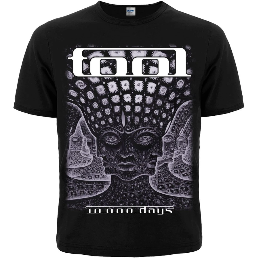 Памучна тениска с рок щампа на албума Tool 10000 Days отпред