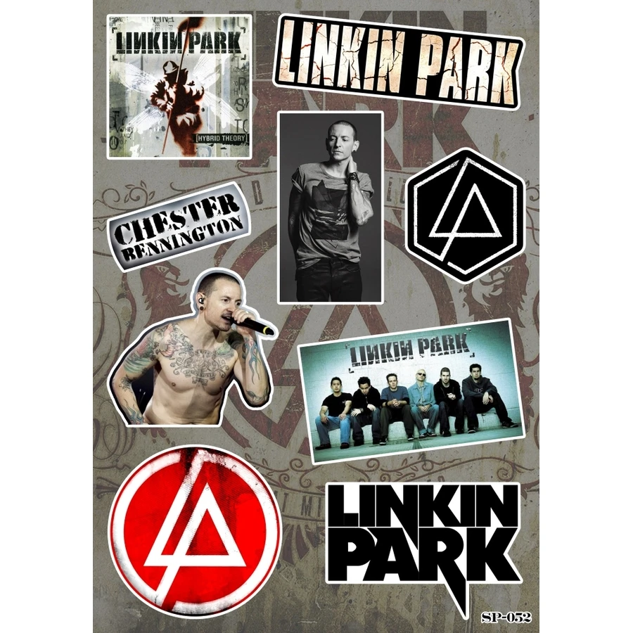Лист A5 с комплект винилови стикери Linkin Park за декорация
