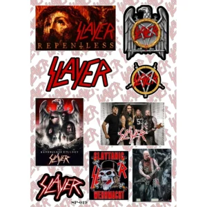 Лист A5 с декоративни винилови стикери Slayer