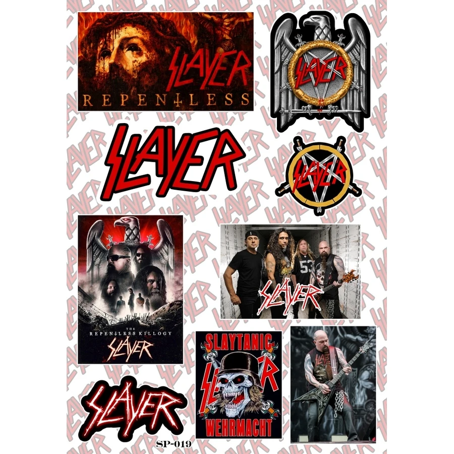 Лист A5 с декоративни винилови стикери Slayer