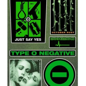 Лист A5 с декоративни винилови стикери Type O Negative