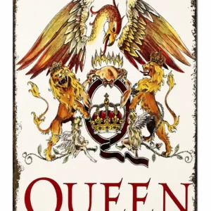 Картина Queen за стена с легендарен рок герб и феникс