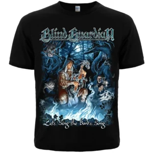 Черна метъл тениска Blind Guardian с щампа The Bard's Song отпред