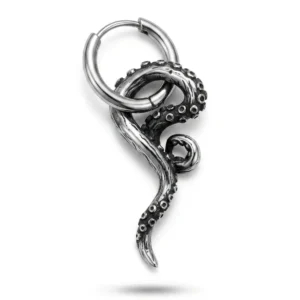 Обеца с форма на пипало от октопод - Hover Image