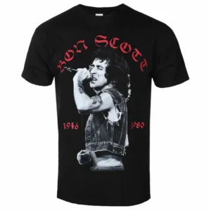 Памучна тениска Bon Scott AC DC от чист памук