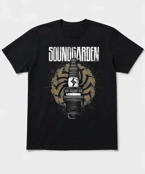 Памучна тениска Soundgarden Spark Plug от чист памук