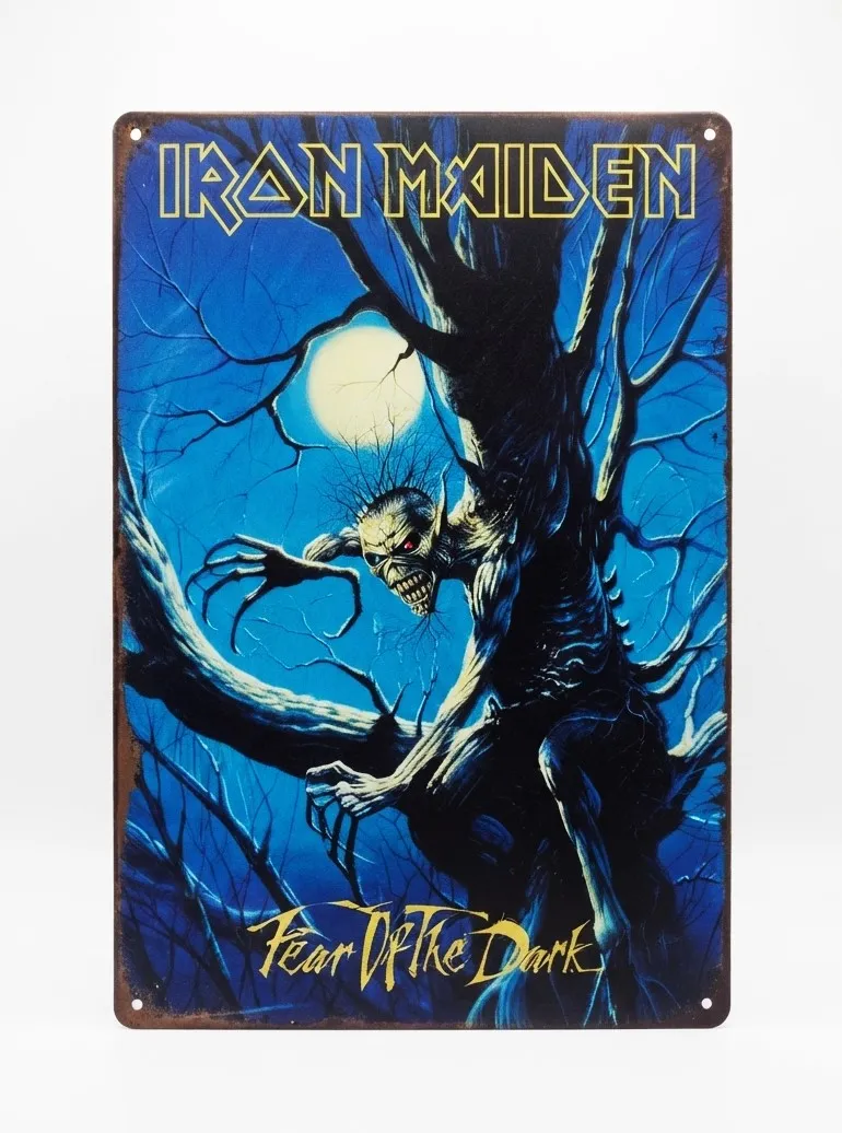 Мистична метална картина Iron Maiden Fear of the Dark с обложката на албума