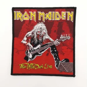 Детайлна везана нашивка Iron Maiden Fear of the Dark Live за дрехи и раници