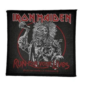 Везана нашивка iron maiden run for your lives за дрехи и раници