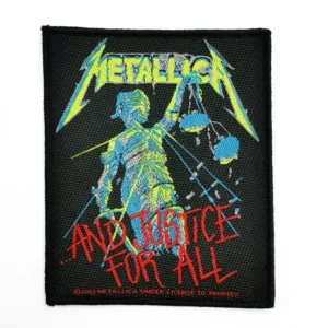 Оригинална везана нашивка Metallica And Justice for All с детайлна бродерия