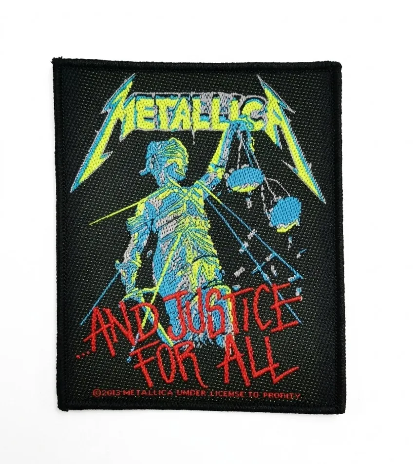 Оригинална везана нашивка Metallica And Justice for All с детайлна бродерия