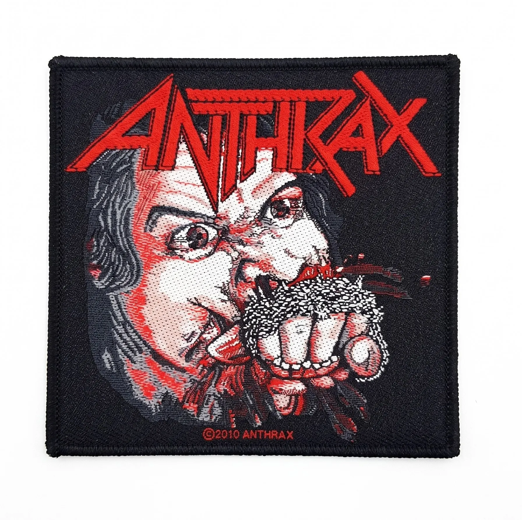 Качествена везана нашивка anthrax fistful с бродерия за дрехи