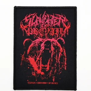 Везана нашивка Slaughter to Prevail с червена мечка